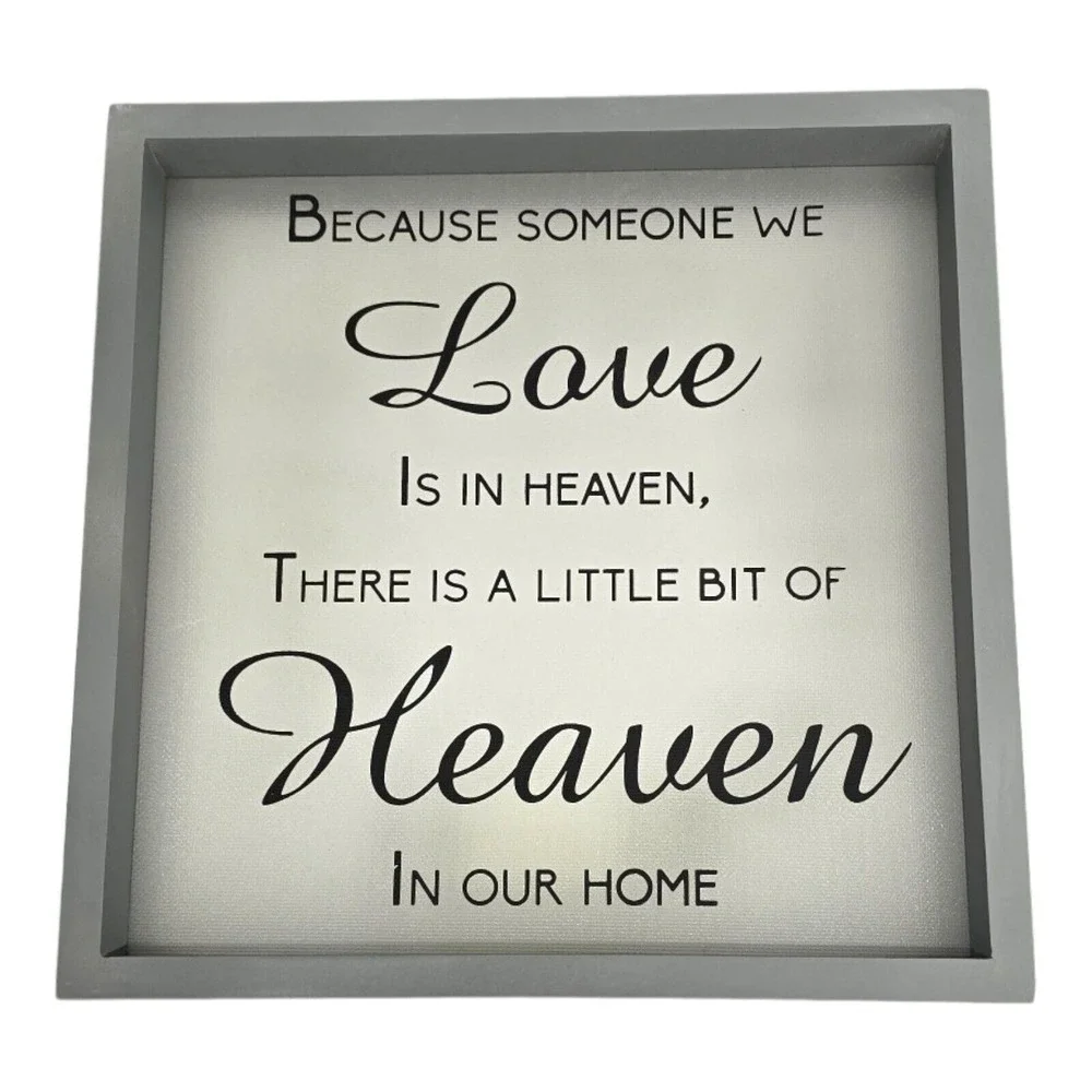 Feather Blossom Memorial‎ Light Because Someone We Love Is In Heaven In Our Home